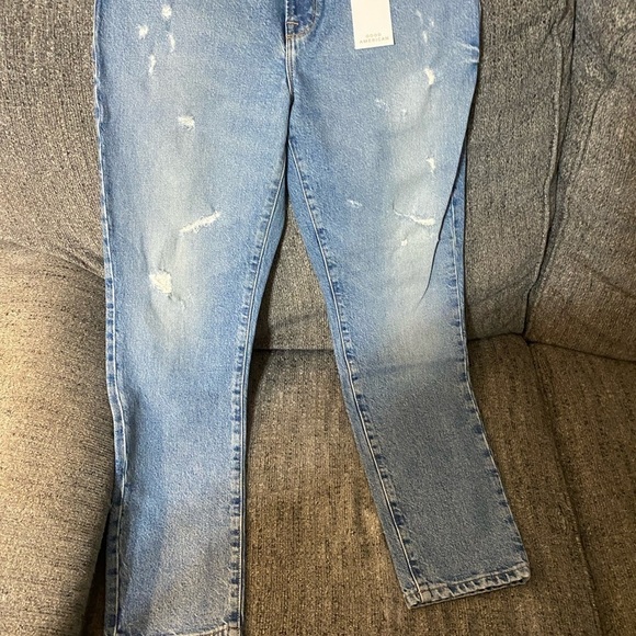 Good American NWT Good Classic Denim Jeans Size 0/25 MSRP $169 Indigo (28x28) - Picture 1 of 5